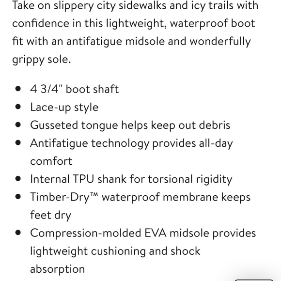 Timberland Mt Madden Hiking Boots Women’s Sz 8.5 - Picture 11 of 12